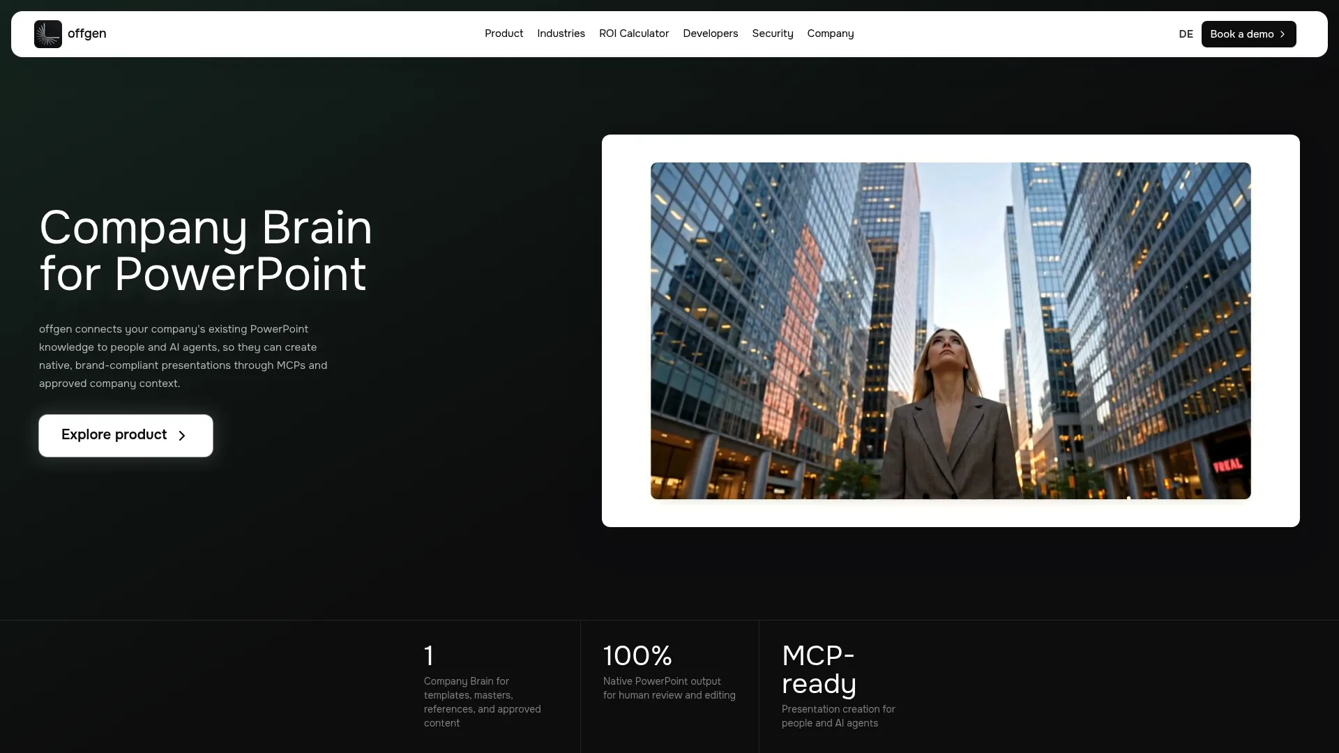 offgen.ai landing page